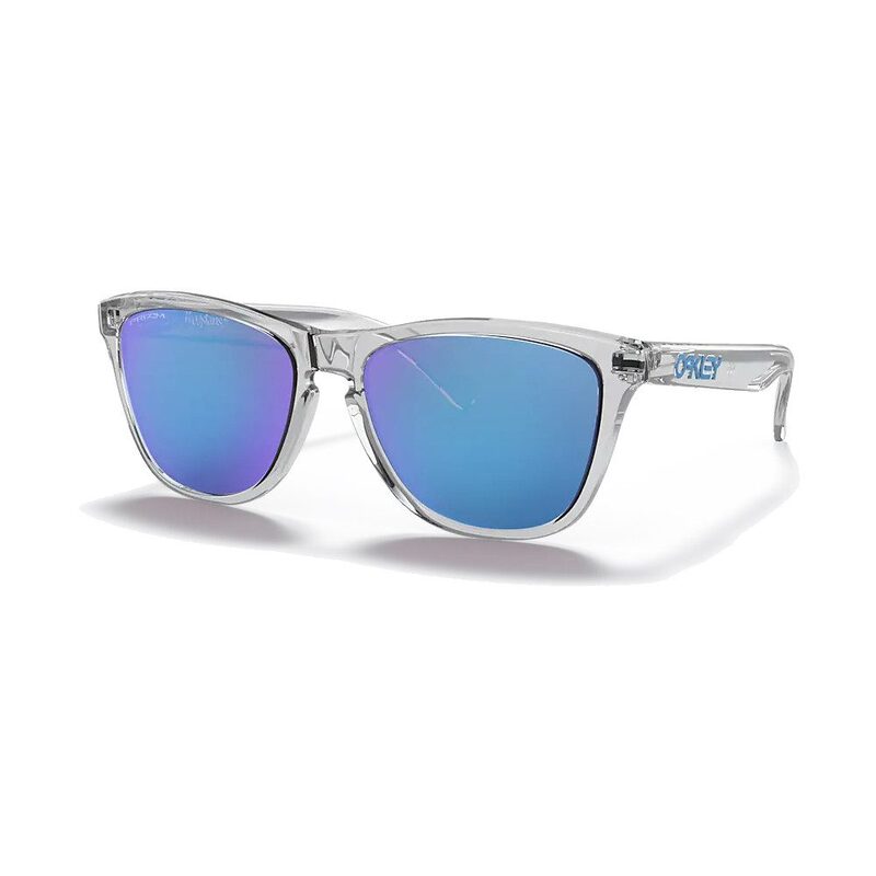 Lunettes vélo Oakley Frogskins Crystal Clear Prizm Sapphire