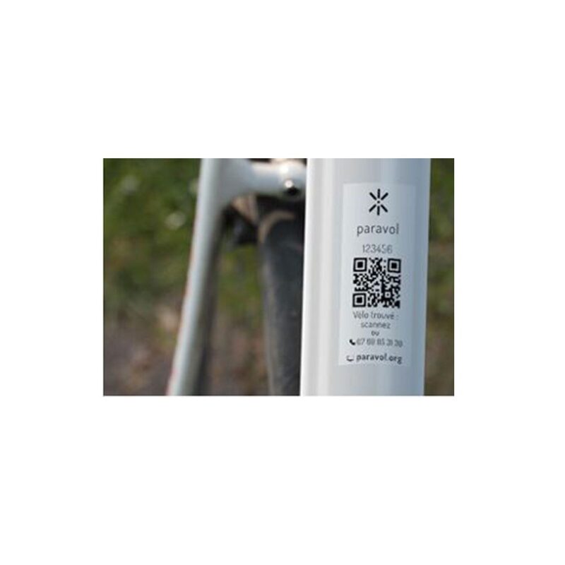 Fietsidentificatiesticker Paravol