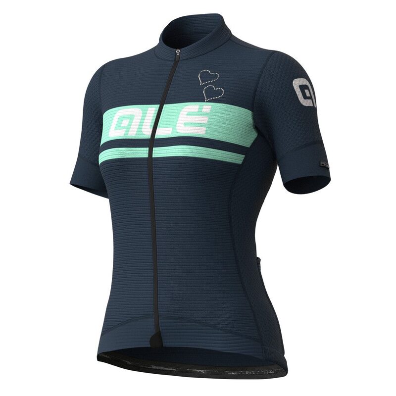 Maillot vélo manches courtes femme Alé Cycling Crystal Swarovski 2021