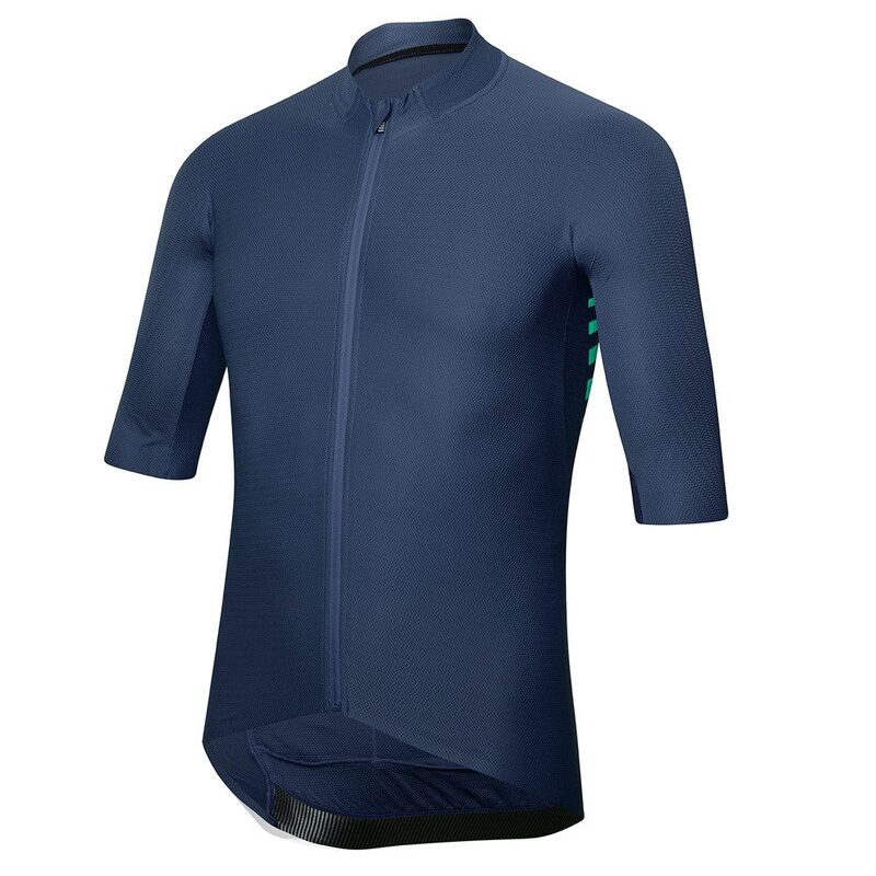 Photo Maillot vélo manches courtes Zerorh+ Aero Jersey bleu foncé S