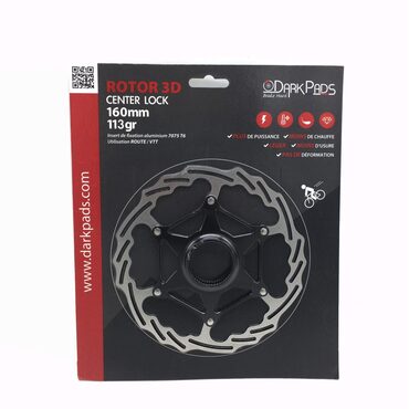 Disque de frein Route et VTT DarkPads Centerlock Rotor 3D