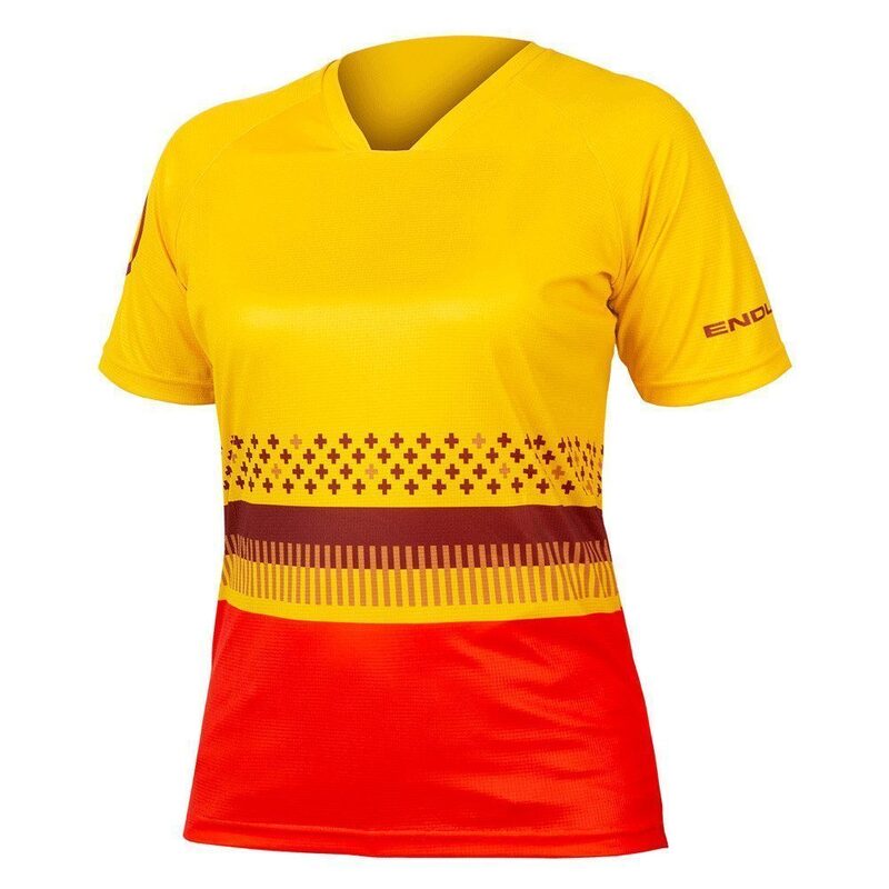 Endura Singletrack Print Series mountainbike-shirt met korte mouwen voor dames