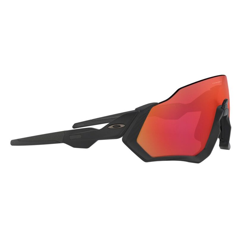 Lunettes vélo Oakley Flight Jacket Matte Black / Prizm Trail Torch