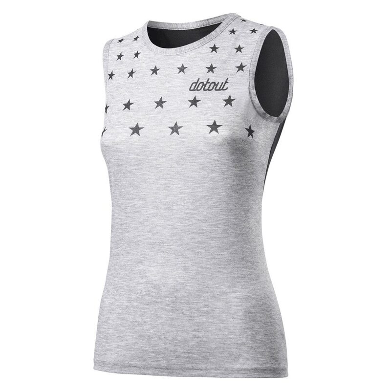 Photo Maillot vélo sans manches femme Dotout Stars W L noir