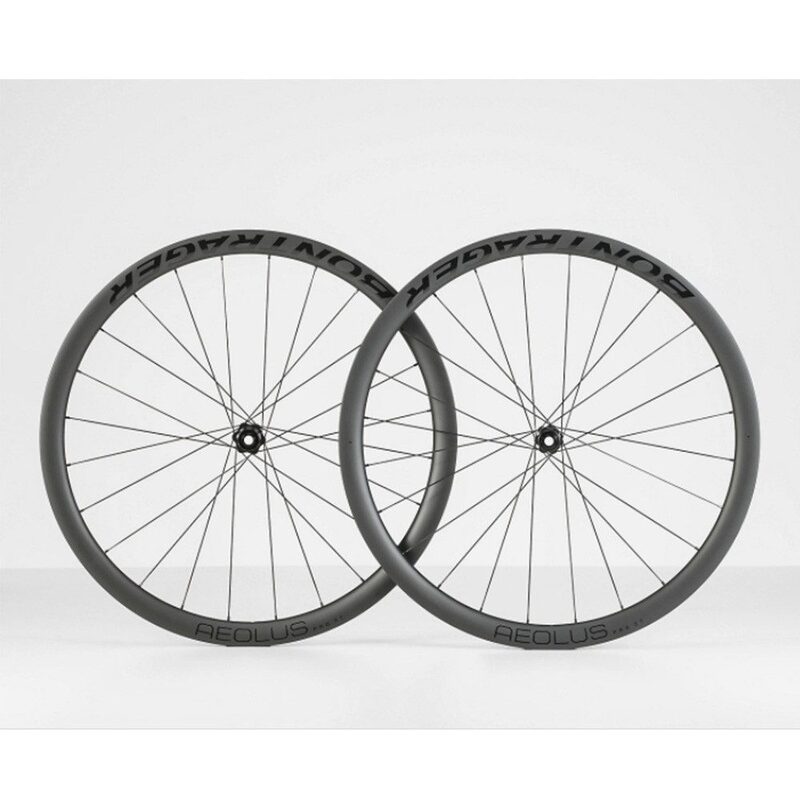 Roues vélo route carbone Bontrager Aeolus Pro 37 Disc TLR sans pneus - Exposition