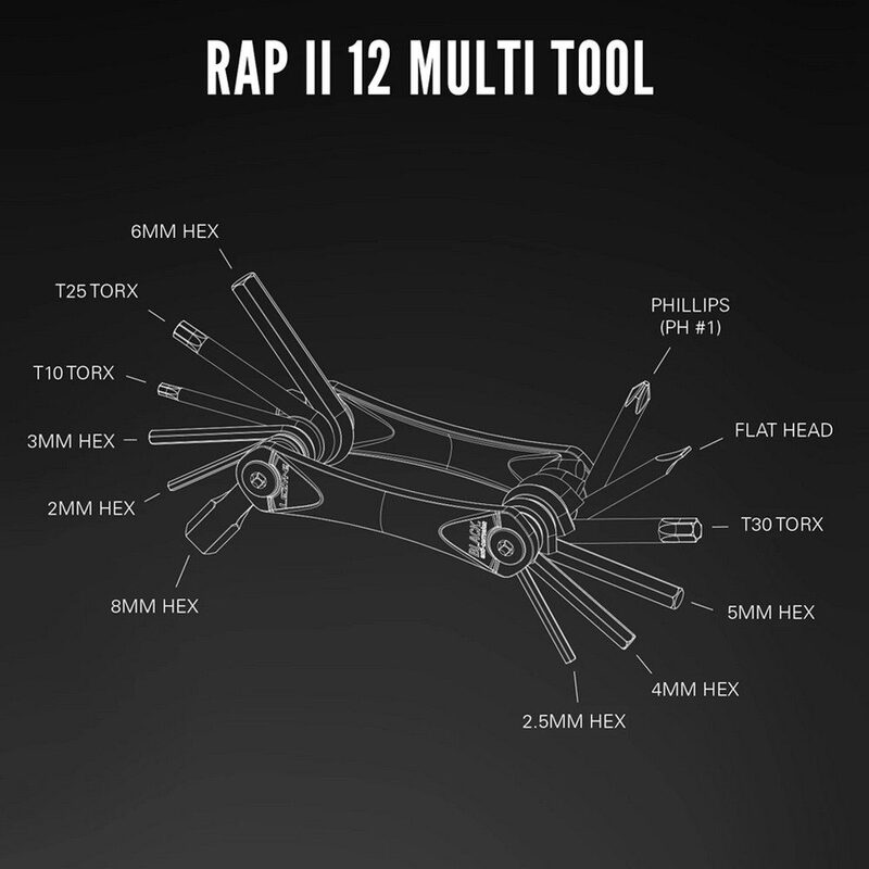 Multi-outils Lezyne Rap II 12 fonctions