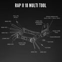 Multifunctioneel gereedschap Lezyne Rap II 18 functies