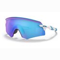Oakley Encoder fietsbril Polished White/Prizm Sapphire