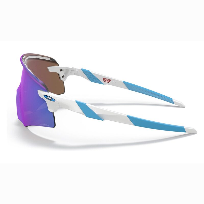 Oakley Encoder fietsbril Polished White/Prizm Sapphire