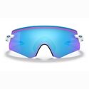 Lunettes vélo Oakley Encoder Polished White/Prizm Sapphire