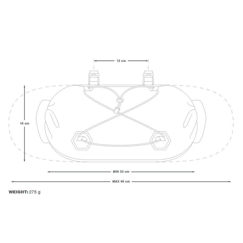 Sacoche de cintre bikepacking Apidura Expedition 14 litres