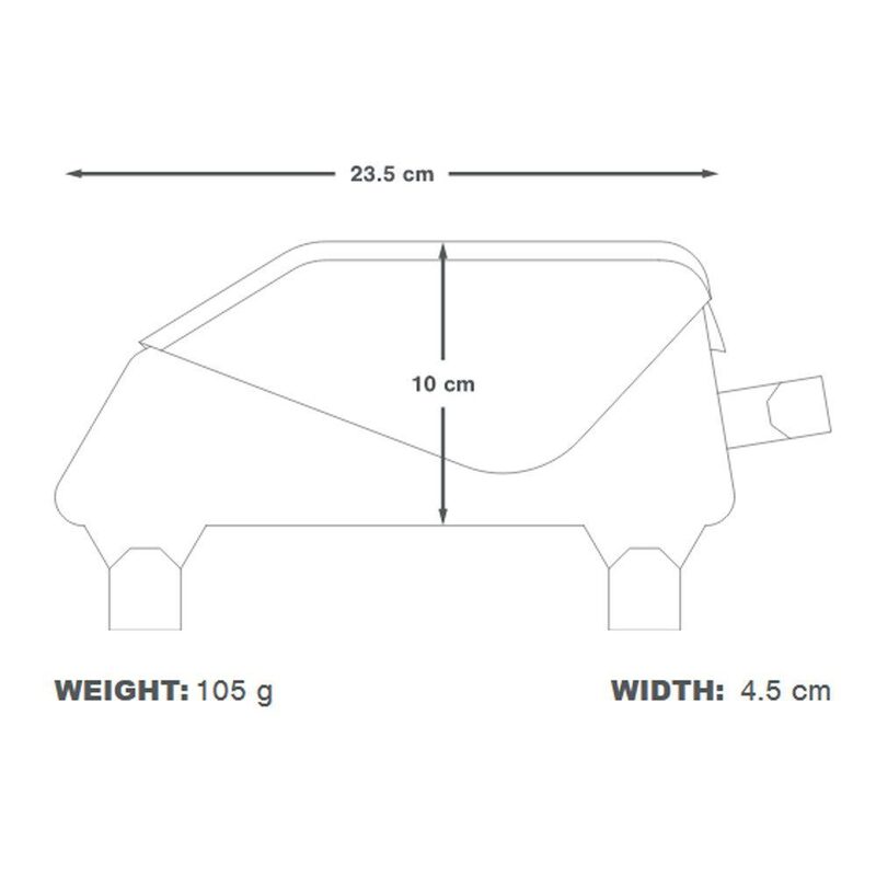 Apidura Racing Top Tube 1L bikepacking-frametas