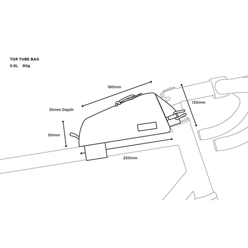 Sacoche de cintre bikepacking Restrap Top Tube Bag