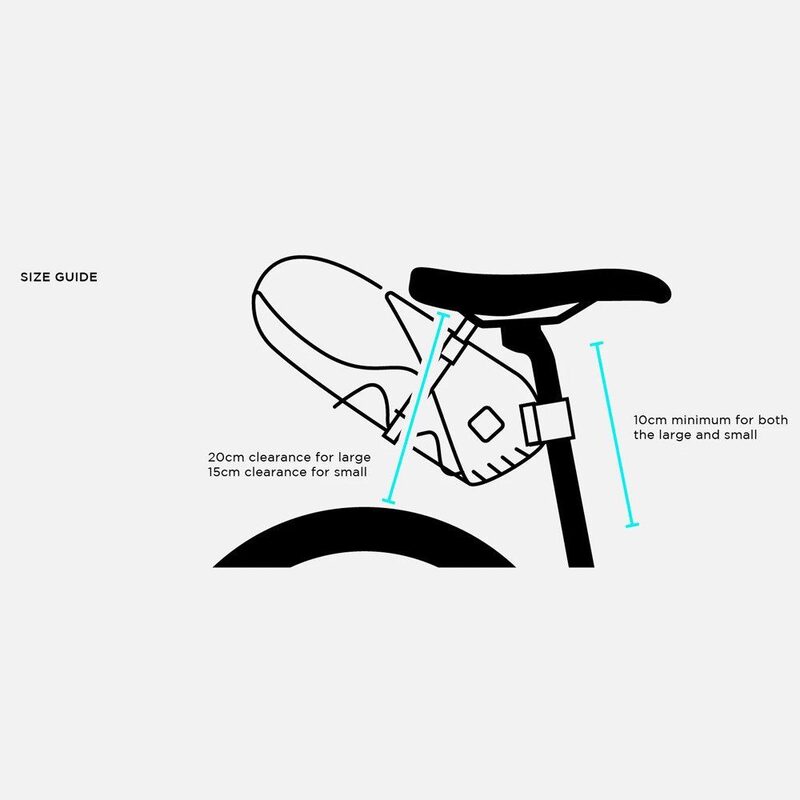 Sacoche de selle bikepacking Restrap Saddle Bag 8 litres Orange