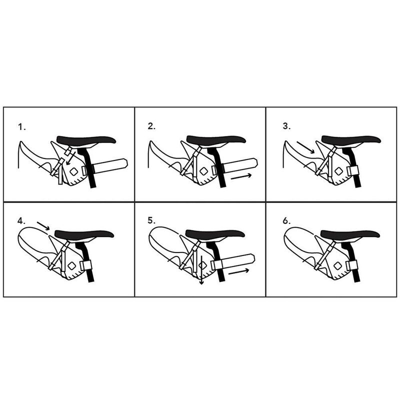 Restrap Zadeltas 8 liter oranje bikepacking zadeltas