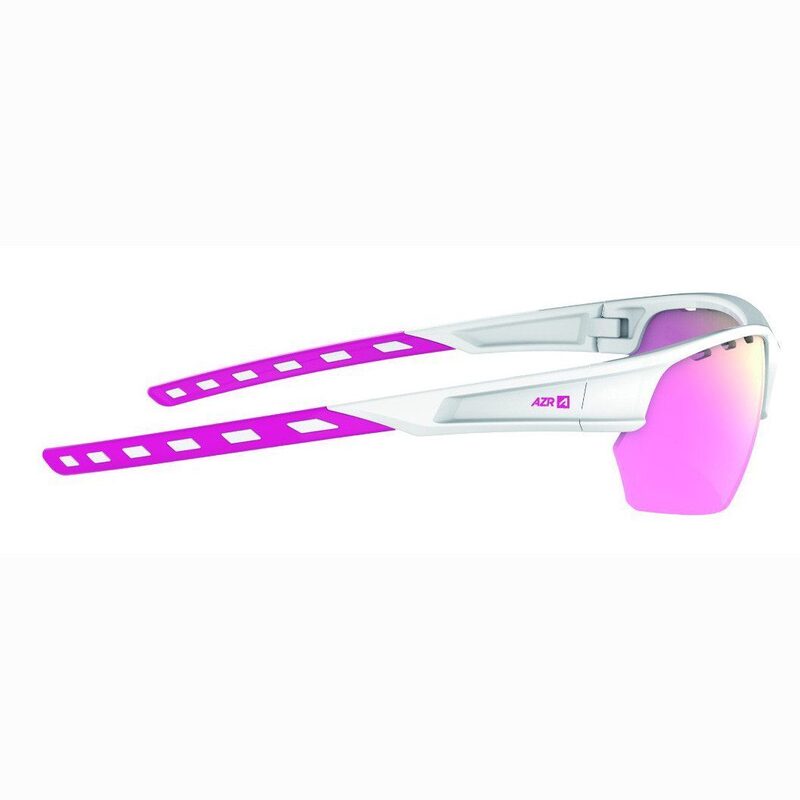 Lunettes vélo AZR Izoard Blanc/Fushia