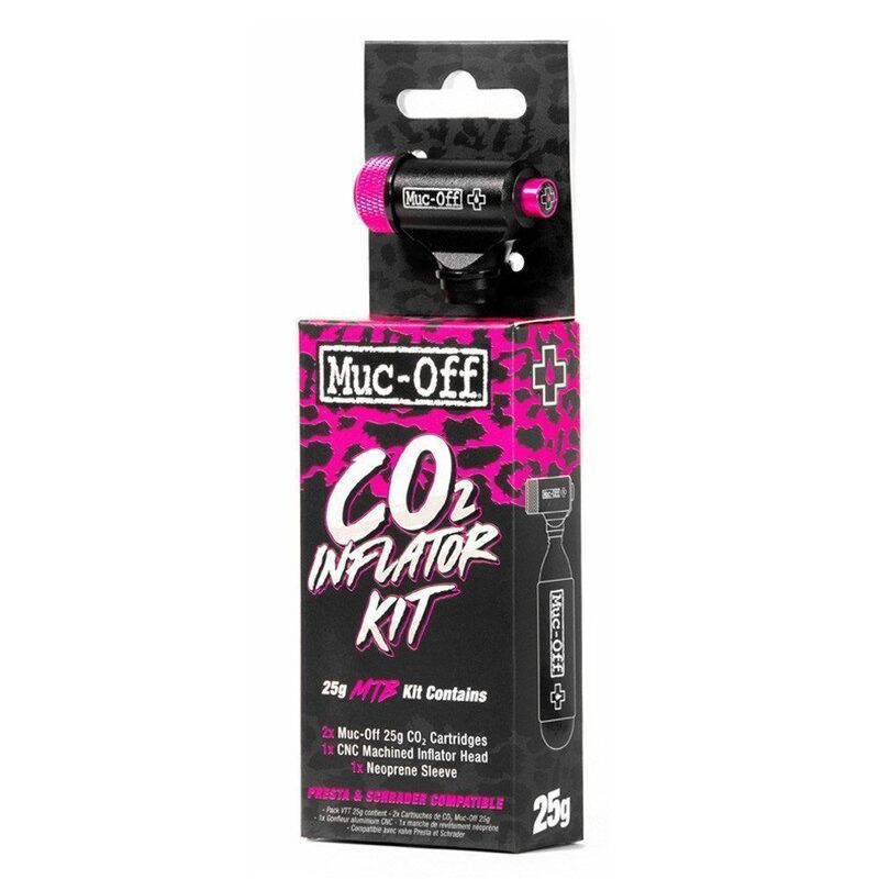 Mountainbike-opblaasset Muc-Off CO2 Inflator Kit MTB 25g