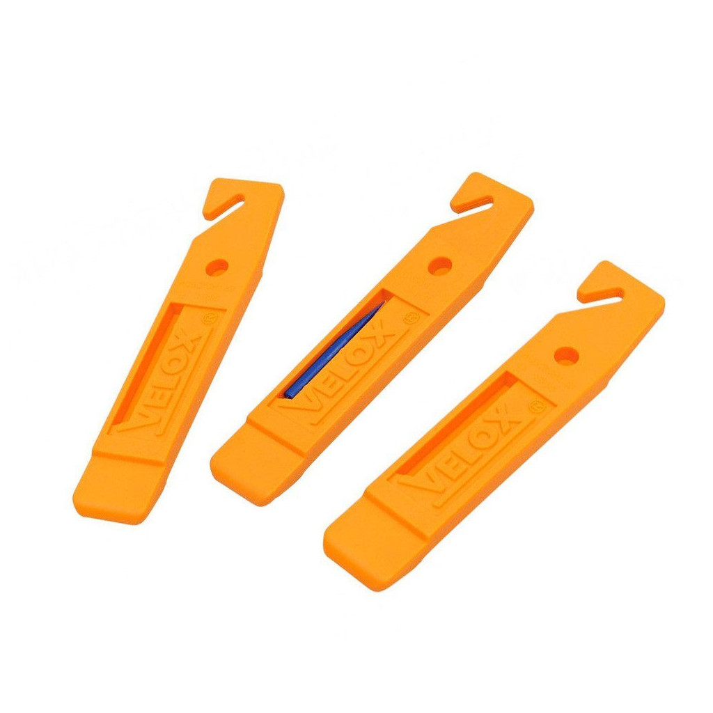 Lot De 3 Démonte-pneus Vélo LINE - Outils De Réparation Noir - 15cm - Compatible Tous Pneus