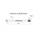 Axe roue avant BlackBearing - 12 mm - 120 mm - M12x1,5 - 13 mm