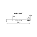 Axe de roue avant BlackBearing - 12 mm – 123 mm – M12x1 – 16 mm