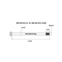 Axe de roue arrière BlackBearing - 12 mm - 167 mm - M12x1 – 21 mm QR Axe de roue arrière BlackBearing - 12 mm - 167 mm - M12x1 – 21 mm QR