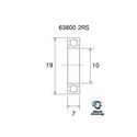 Roulement VTT tout suspendu BlackBearing MAX 3800-2RS 10x19x7 mm acier