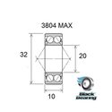 Roulement VTT tout suspendu BlackBearing MAX 3804-2RS 20x32x10 mm acier
