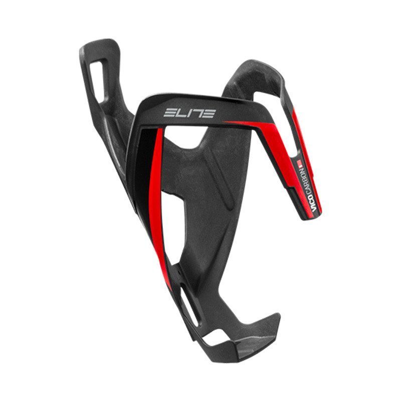 Porte-bidon vélo Elite Vico Carbone noir mat-rouge