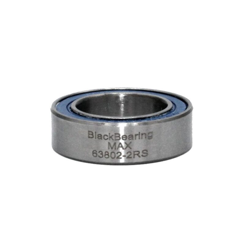 Roulement VTT tout suspendu BlackBearing MAX 63802-2RS 15x24x7 mm acier