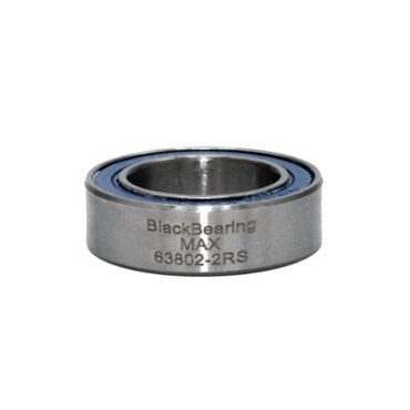 Roulement VTT tout suspendu BlackBearing MAX 63802-2RS 15x24x7 mm acier