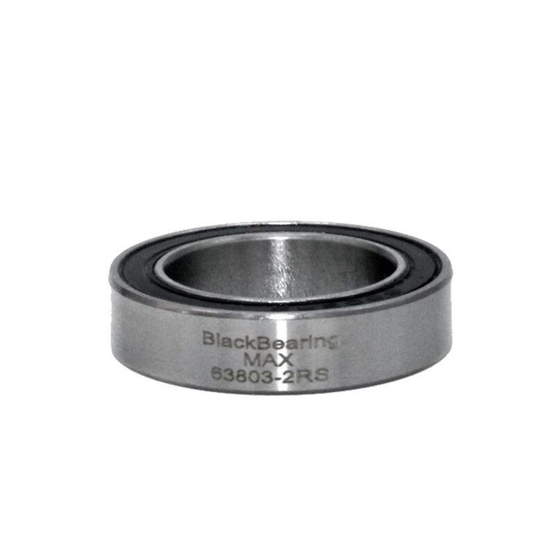 Roulement VTT tout suspendu BlackBearing MAX 63803-2RS 17x26x7 mm acier