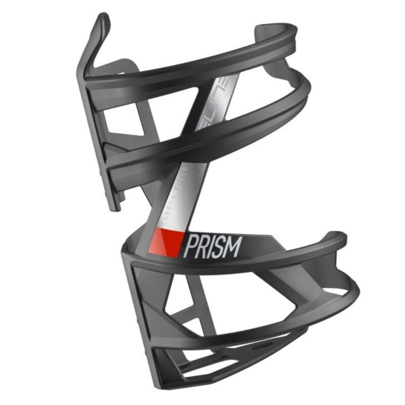 Porte-Brosse Latérale Elite Prism CARB.Mate Rouge Gauche - Pour Vélo De Route