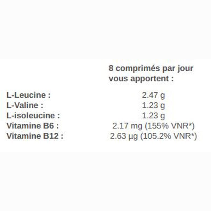 BCAA Fenioux récupération et construction musculaires 120 comprimés