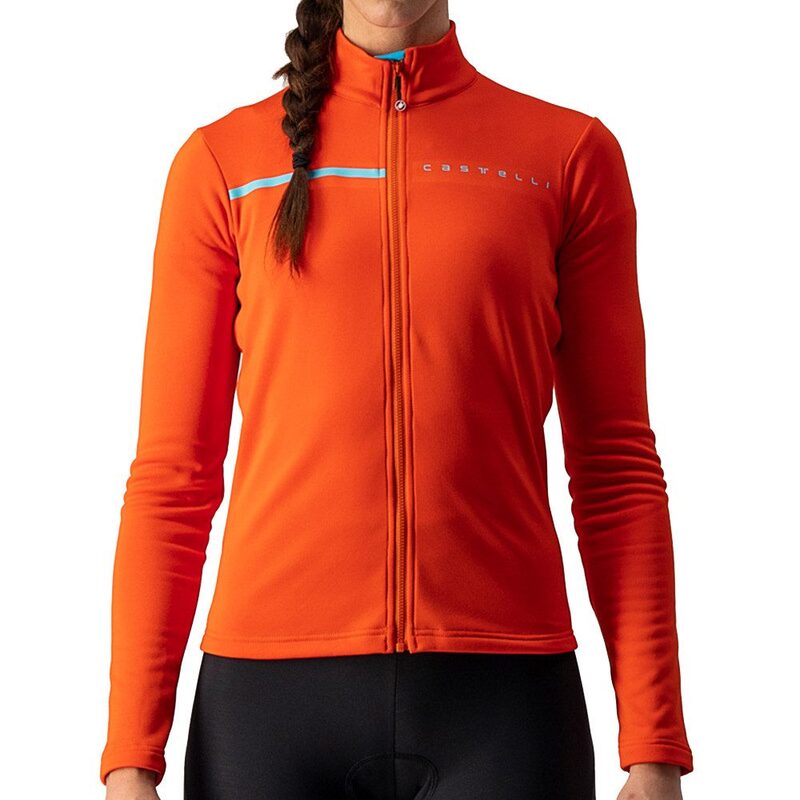 Photo Maillot vélo manches longues femme Castelli Sinergia 2 L orange