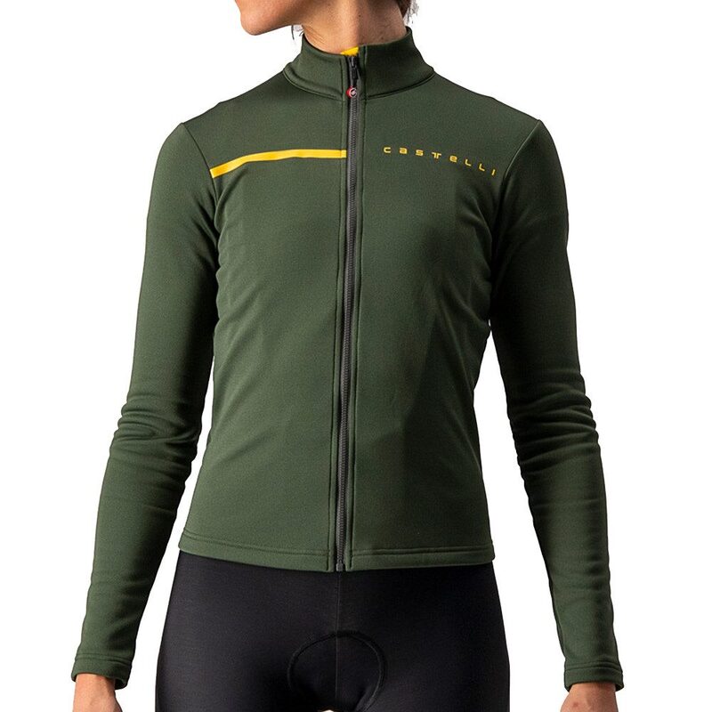 Photo Maillot vélo manches longues femme Castelli Sinergia 2 kaki L