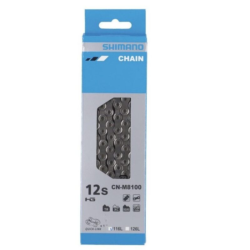 Chaîne vélo Shimano CN-M8100 12v 116 maillons