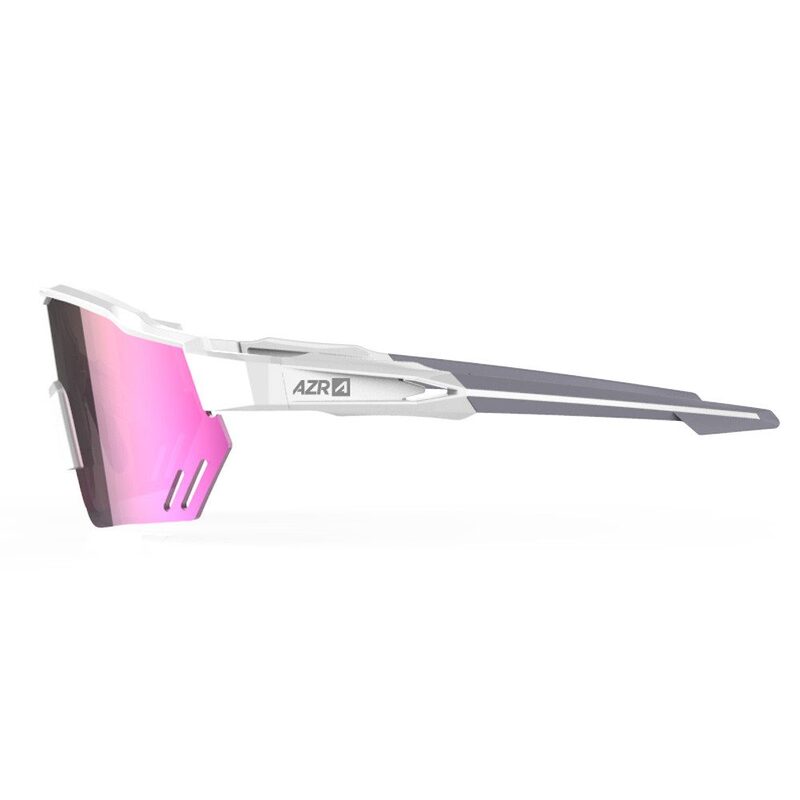 AZR Race RX fietsbril in wit/iridium