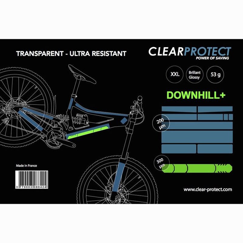 Protection AutoCollante CLEAR PROTECT Pack Velo XL Mat special Vtt descente