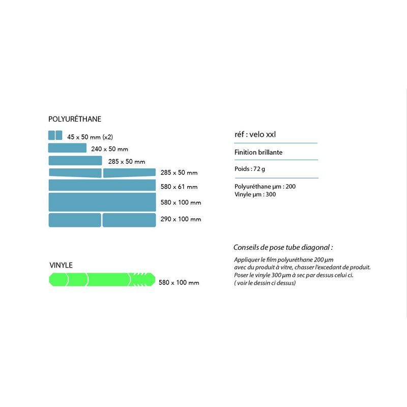 Zelfklevende bescherming voor frames Clearprotect PACK XXL