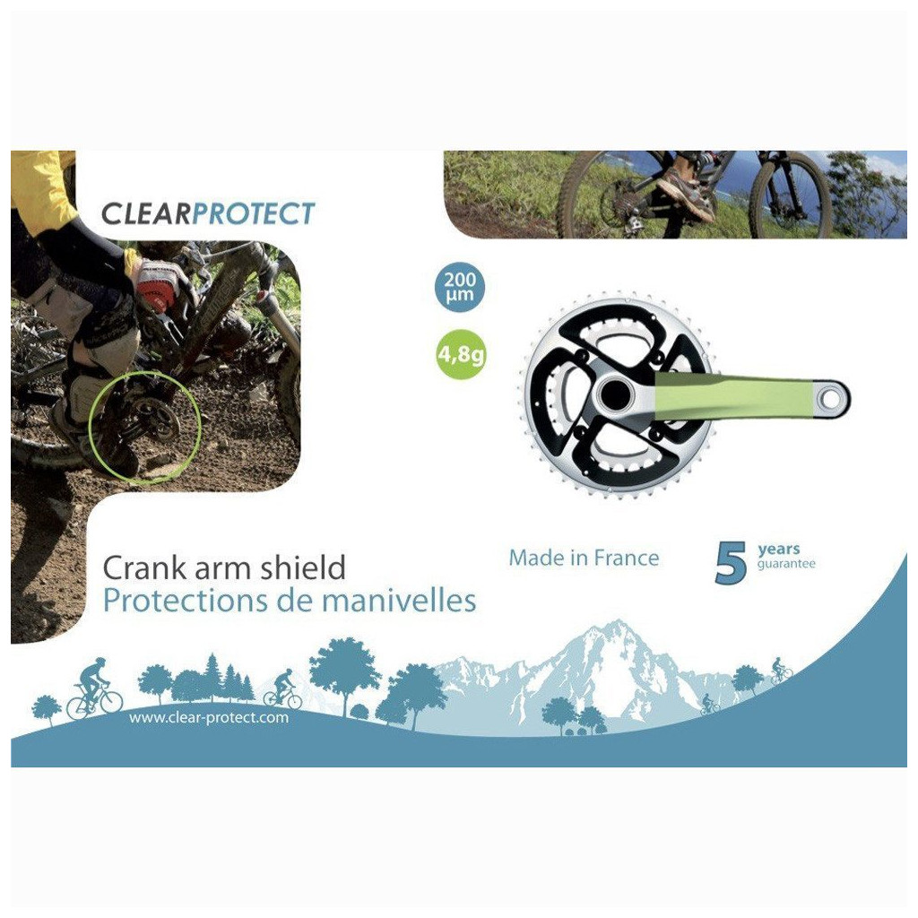 Protections Autocollantes TPH Pour Manivelles De Vélo - 4 Tailles (A, B, C, D) Compatibles SRAM, Shimano, 3T