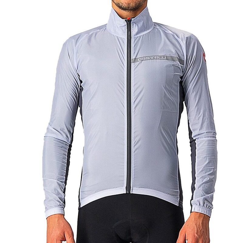Photo Veste vélo coupe-vent Castelli Squadra Stretch Jacket gris clair S