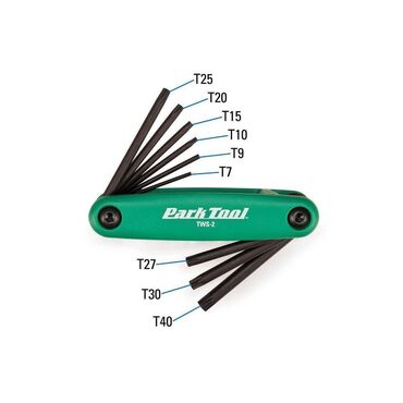Kit Clés Torx Park Tool - T7/T9/T10/T15/T20/T25/T27/T30/T40