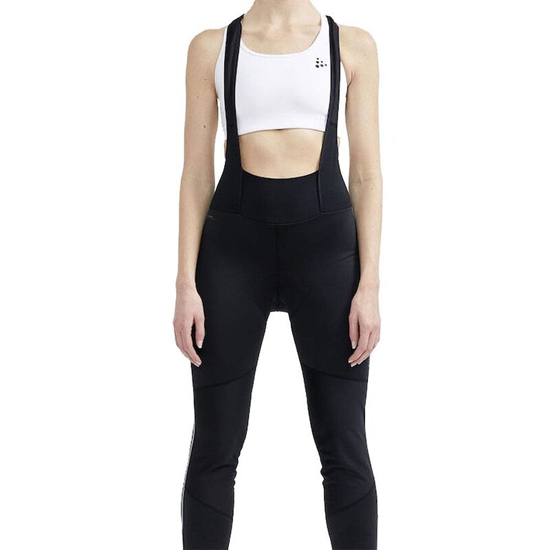 Lange fietsbroek met bretels voor dames Craft Core Bike Subz