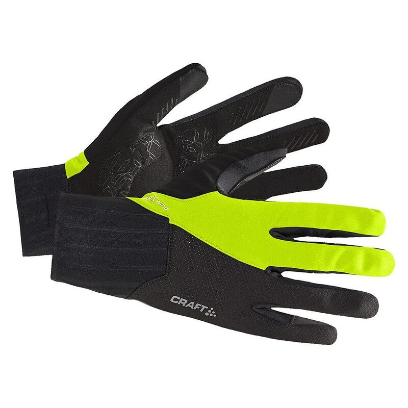 Photo Gants vélo hiver Craft ADV All Weather jaune fluo L
