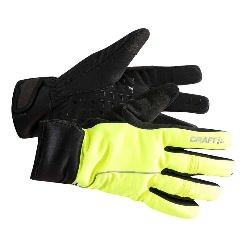 Photo Gants vélo hiver Craft Siberian 2.0 jaune fluo M
