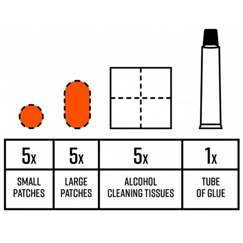 Kit de réparation de 5 rustines Tubolito