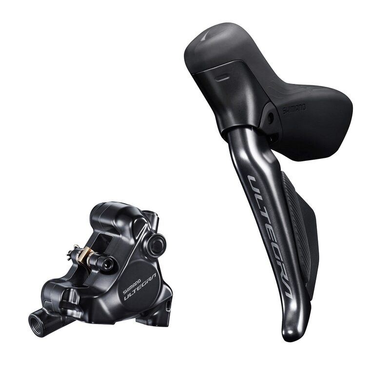 Poignée gauche Shimano Ultegra DI2 12V R8170 Hydraulique avec Etrier de frein Flat Mount