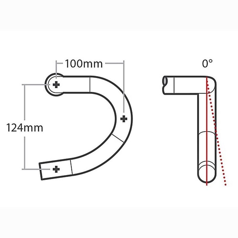 Cintre vélo route Bontrager Elite VR-C aluminium