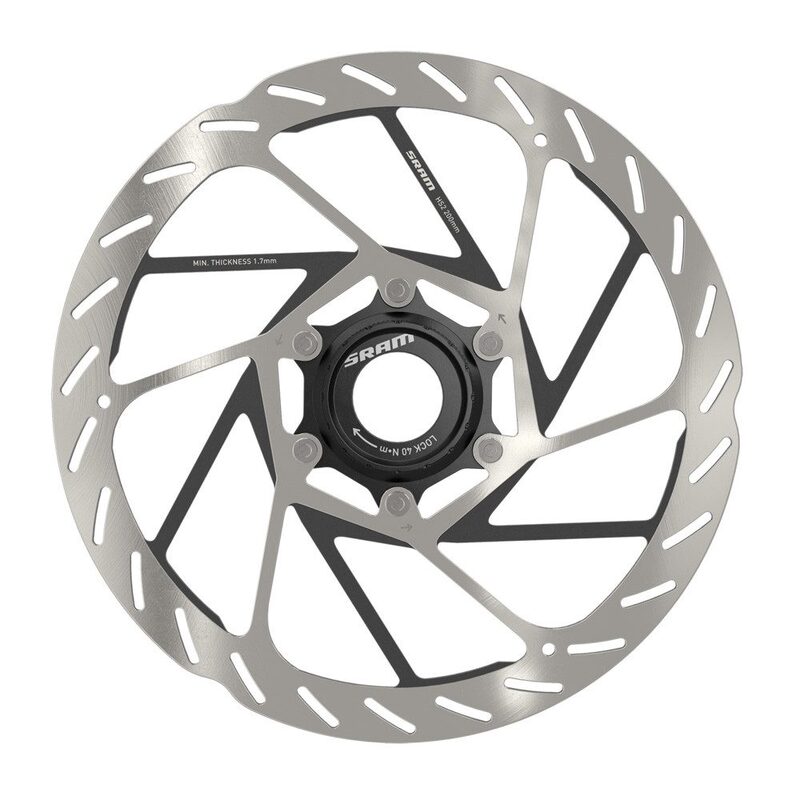 Disque de frein VTT et route Sram HS2 noir Centerlock