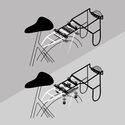 Extension porte-bagages vélo Basil pour combinaison porte-bébé + porte-bagages